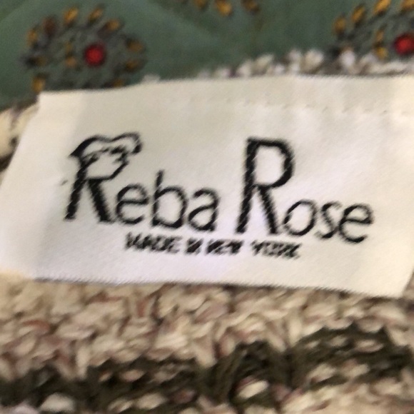 Reba Rose full button front sweater women’s medium - Picture 6 of 7